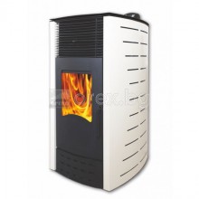 Пелетна Камина BURNiT Comfort PD 10kW, без водна риза - Слонова кост (гланц) - ЛИЗИНГ с 0% лихва