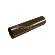ПВЦ(PVC) Тръба Ø80x1.8мм, 3м, Кафяв - DEVOREX Rainpipe Classic