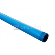 ПВЦ(PVC) Тръба за сондаж R10 Ø90х4.7мм - 5м - с прорез 1мм