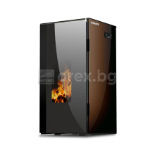 Пелетна Камина BURNiT Vision 4G - 25kW, с водна риза 21.5kW - КАФЯВО КАФЕ (гланц)