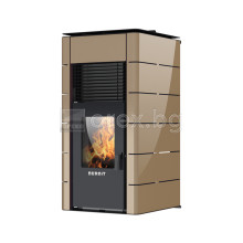 Пелетна Камина BURNiT Concept 4G - 18kW, с водна риза 15.5kW - КАПУЧИНО (гланц)