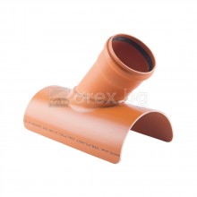 ПВЦ(PVC) Седло Ø200/Ø110 45°