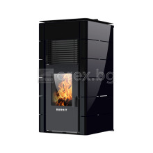 Пелетна Камина BURNiT Concept 4G - 25kW, с водна риза 21.5kW - ЧЕРЕН (гланц)