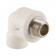 ППР(PPR) Коляно с външна месингова резба Ø20-1/2''