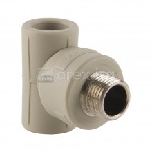 ППР(PPR) Тройник с външна месингова резба Ø20-1/2''