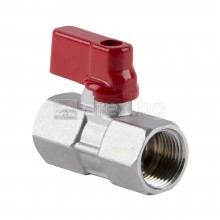 Сферичен кран MINI Ж/Ж 3/8'' - матиран никел