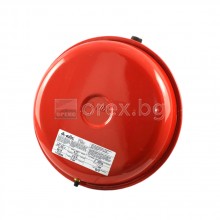 Разширителен съд за затворена отоплителна с-ма 12л,Pmax=3bar, Ppre=1bar, Tmax=90°C, 1'', КРЪГЪЛ плосък, ЧЕРВЕН - ELBI ERP320/12