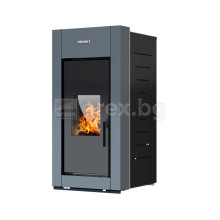 Пелетна Камина BURNiT Trend 4G - 11kW, с водна риза 8.5kW - СИВ АНТРАЦИТ (мат)