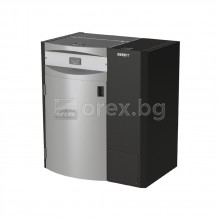 Стоманен пелетен Котел BURNiT PELL Easy XL 35kW - пелети, вградена горелка, бункер, помпа и разширителен съд - ЛИЗИНГ с 0% лихва