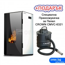 Пелетна Камина BURNiT Vision 4G 13kW, с водна риза 11kW - Бял лебед
