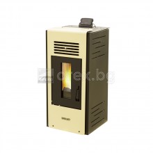 NEW 2019 - Пелетна Камина BURNiT PD Ambient 4G 8kW, без водна риза - СЛОНОВА КОСТ (гланц) - ЛИЗИНГ с 0% лихва