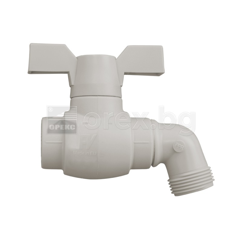 ППР сферичен кран • O20 с накрайник 3/4''• чешки полипропилен • на ТОП ...
