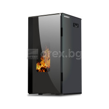 Пелетна Камина BURNiT Vision 4G - 25kW, с водна риза 21.5kW - СИВ АНТРАЦИТ (мат)