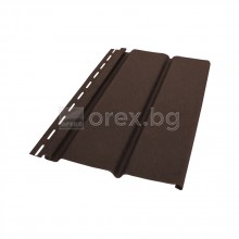 ПВЦ(PVC) Панел за стреха 3м, Кафяв - DEVOREX Soffit