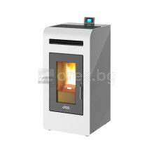 Пелетна Камина ARTEL Class 14C - 13.20kW, с 2 въздуховода, без водна риза - ЧЕРЕН (мат)