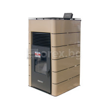 Пелетна Камина BURNiT Concept 4G - 13kW, с водна риза 11kW - КАПУЧИНО (гланц)