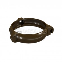 ПВЦ(PVC) Скоба за тръба Ø80, Кафяв - DEVOREX Rainpipe Classic