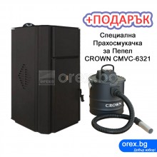 Пелетна Камина BURNiT Comfort PM-В 25kW, с водна риза 25kW - Черен (мат) - ЛИЗИНГ с 0% лихва